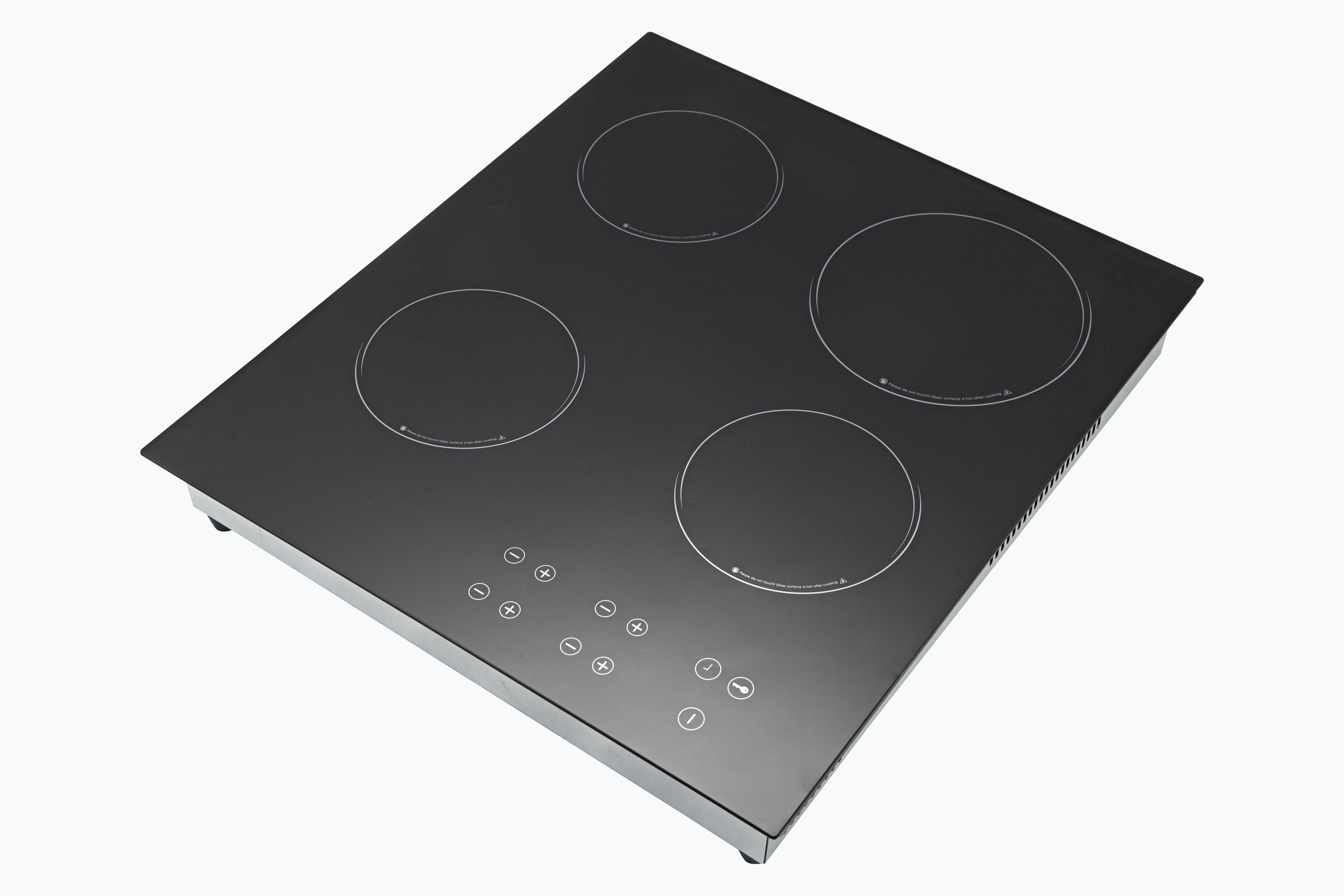 Conveniente cocina doméstica multicabezal combinada con 2 cocinas de inducción y 2 infrarrojas, 4 quemadores 2000W+1500W+2000W+1200W, control independiente táctil con sensor multifuncional, AM-DF401